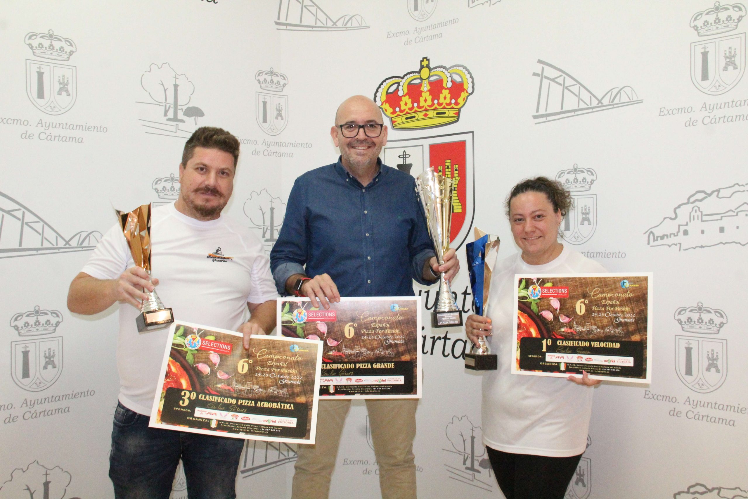 Carlos David Gómez, de Riscaldato’s Pizzerías (Cártama Estación) se hace con el primer premio en dos modalidades del Campeonato Español Pizza por Pasión​