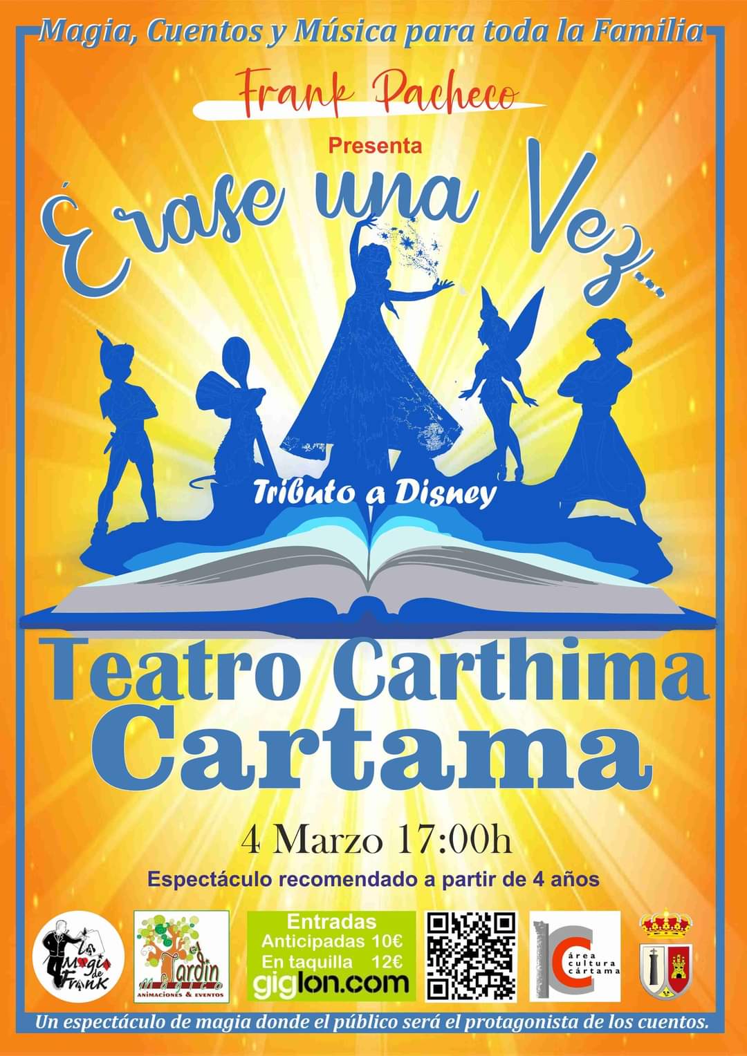 El espectáculo para toda la familia “Érase una vez” llegará al Teatro Carthima el 4 de marzo